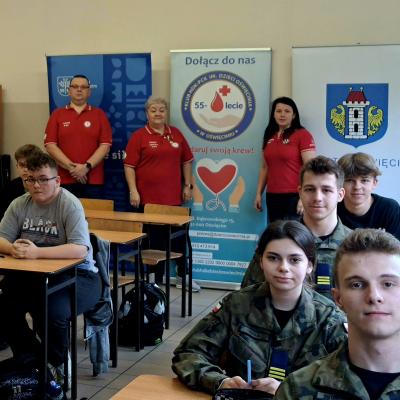 Spotkanie uczniów PZ6 z przedstawicielami Klubu HDK z Oświęcimia.