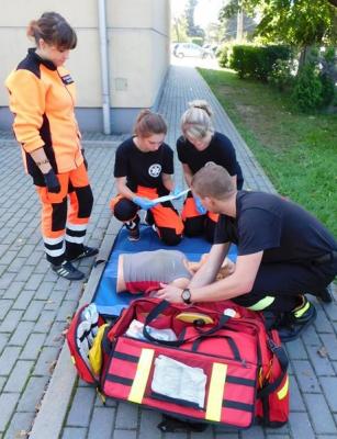 Szkolenie logistyków ze strażakami z OSP Brzeszcze. 