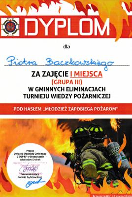 Turniej Wiedzy Pożarniczej 2019.	